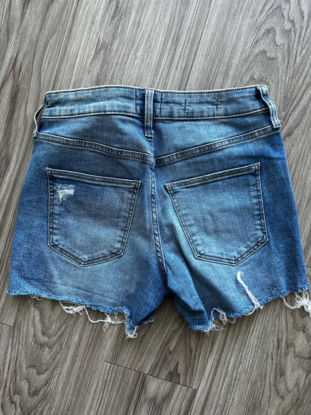 Universal Thread Distressed Blue Denim Jean Shorts